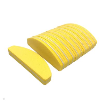 10 Pcs Mini Sponge Nail Files Buffing Sanding Manicure Block Care Nails Art Buffer Polish Pedicure Board Salon Manicure Tools(Yellow)