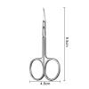 1Pcs Cuticle Scissors Sharp Precision Curved Tip Nail Dead Skin and Hangnail Scissors Professional Cuticle Trimmer view 2