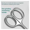 LZYXFP Eyebrow Scissors Professional Eyebrow Curved Blade Cuticle Scissors Professional Stainless Steel Manicure Trimmer Hair Remover(A) view 3