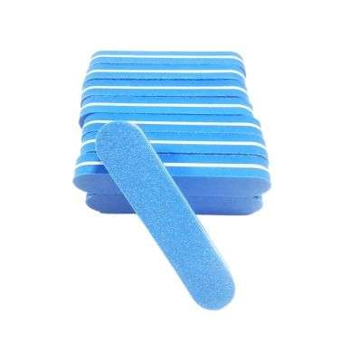 100Pcs Buffing Sanding Files Block Pedicure Manicure Care Nail Art Buffer Polish Manicure Pedicure Nail File Tools(100pcs Blue)