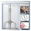 1Pcs Cuticle Scissors Nail Cuticle Clippers Trimmer Dead Skin Remover Stainless Steel Professional Nail Art Tools Cuticle Cutter(Gold) view 3