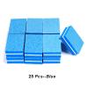 10/25/50Pcs Colorful Nail Files Acrylic Nails Double Side 100/180 Grit Emery Boards for Professional Manicure Pedicure Tool(25Pcs Blue) view 2
