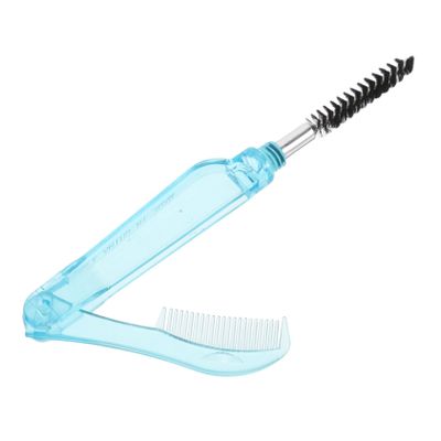 CALLARON Efficient Lash Brow Care Tool Dual-Head Folding Eyelash Comb Makeup Brush for Women Travel-Friendly