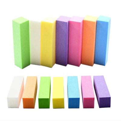 10/20Pcs Blocks Buffer Sandpaper 180/100 Nail File Professional Pedicure Manicure Tool Washable Grinding Sanding Polishing Strip(10 Pcs White)