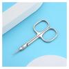 Manicure Scissors Cuticle Regrowth Cut Curved Tip Nail Pedicure Grooming Professional Stainless Steel Dead Skin Remover(Silver) view 2