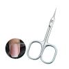 Manicure Scissors Cuticle Regrowth Cut Curved Tip Nail Pedicure Grooming Professional Stainless Steel Dead Skin Remover(Silver) view 3