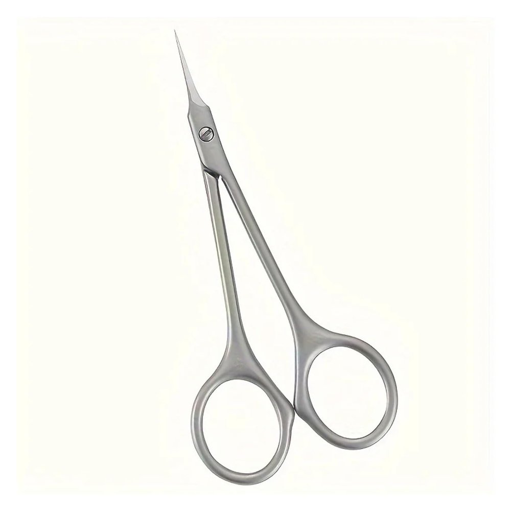 1pc Professional Cuticle Trimmer Nippers Scissors Stainless Steel Nail Clippers Remover For Pedicure Manicure Accessories Tools(Silvery)