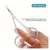 1pc Professional Cuticle Trimmer Nippers Scissors Stainless Steel Nail Clippers Remover For Pedicure Manicure Accessories Tools(Silvery) view 3