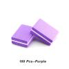 100/200 Pcs/Lot Double-Sided Nail File 100/180 Gel Polish Sponge Nails Buffer Block Professional Manicure Accessories(100Pcs-Purple) view 2