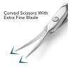 1Pcs Cuticle Scissors Nipper Dead Skin Scissors Stainless Steel Manicure Pedicure Tools Portable Exfoliating Nail Trimmer(Light Grey) view 3