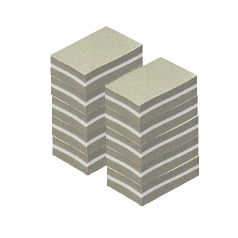 10pcs Nail Buffer Block Professional Nail Sponge File Polisher Block Tools Manicure Pedicure Supplies Sliders Buffers for Nails(Grey)