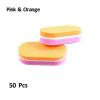 50 Pcs Double Color Nail Sponge Files Buffer Block Buffing Sanding Nails File Pedicure Manicure Tools Gel Nail Accessories(Pink Orange) view 2