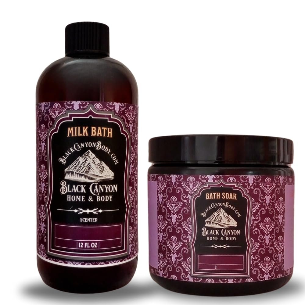 Black Canyon Linden Blossom Scented Milk Bath & Sea Salt Bath Soak Set