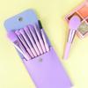 4 Sets 32PCS Mini Size Travel Makeup Brush Set Premium Synthetic Fiber Foundation Blush Concealer Eye Shadow Eyebrows Angled brush Lip Make up Brush With Storage Bag (4 Sets B) view 2