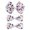 3pcs Baby Girls Hair Bow Clip Star Stripe Hair Clip 4th of July Hairs Accessories Red White Blue Bowknot Hair Clips Hairpin ZFJ52 (Set 1) view 1