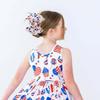 3pcs Baby Girls Hair Bow Clip Star Stripe Hair Clip 4th of July Hairs Accessories Red White Blue Bowknot Hair Clips Hairpin ZFJ52 (Set 1) view 4