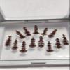 12 Bindi Box Long Crystal Bindis Bridal face Jewels Forehead Tika (With Extra Crystal Stones) | wedding makeup party event body art temporary tattoo Indian Bindi for women (Black) view 3
