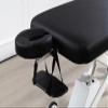 Demixson Professional Electric Massage Table, Height Adjustable, Navy Blue Cushion, White Frame (Black) view 4