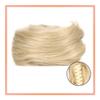 Hair Bun, Synthetic Hair Buns Claw Clip-on Chignon Extension for Messy Updo,for Daily Wear(Light gold) view 2