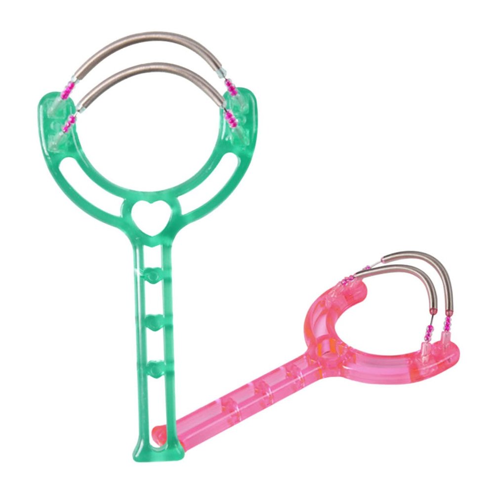 Gatuida 2pcs Facial Hair Removal Tool Dual Spring Design for Smooth Skin Handheld Epilator for Quick Hair Removal Random Pattern Suitable for Women