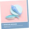 PartyKindom 5pcs Nail Scrub Brush Nail Tools for Manicure Art Supplies Detail Brush Dust Cleaner Random Color view 3