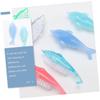 PartyKindom 5pcs Nail Scrub Brush Nail Tools for Manicure Art Supplies Detail Brush Dust Cleaner Random Color view 4