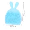 Gatuida 4pcs Silicone Facial Cleansing Brush Deep Cleansing Massage Scrubber for Skin Types Ergonomic and Portable Random Design view 3