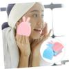 Gatuida 4pcs Silicone Facial Cleansing Brush Deep Cleansing Massage Scrubber for Skin Types Ergonomic and Portable Random Design view 4