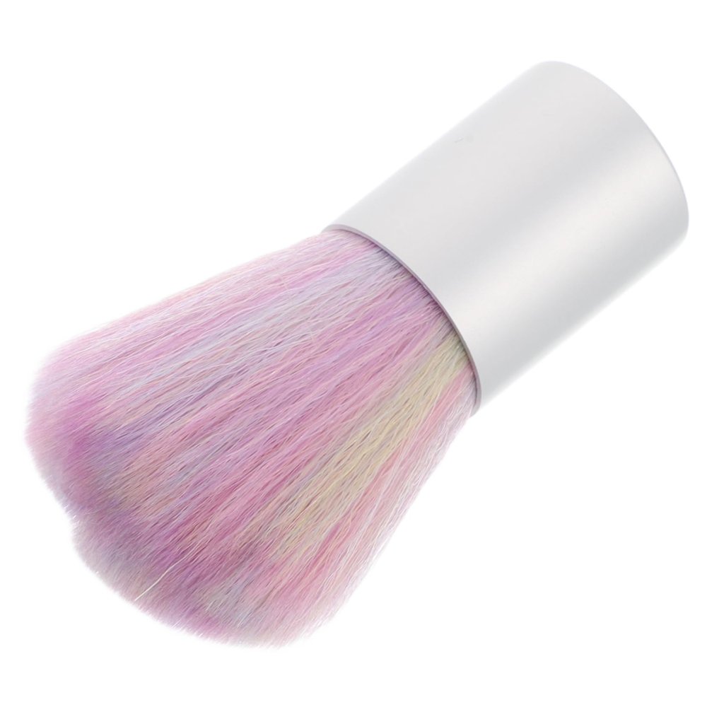 WRITWAA Nail Dust Brush with Rainbow Bristles Nail Art Cleaning Tool for Manicure Pedicure Versatile Dip Brush for Dust Removal Accessories