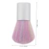 WRITWAA Nail Dust Brush with Rainbow Bristles Nail Art Cleaning Tool for Manicure Pedicure Versatile Dip Brush for Dust Removal Accessories view 2