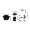 CALLARON Men's Shaving Kit with Nylon Bristle Brush Efficient Lathering Durable Shaving Stand for Wet Shave at Home Travel Business view 2