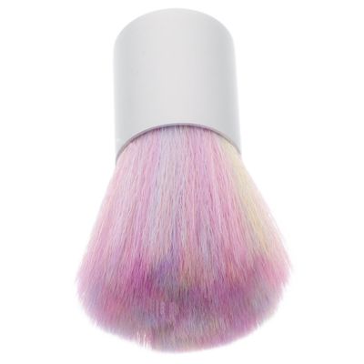 CALLARON Rainbow Bristle Nail Dust Brush Nail Art Brush Duster Short Handle for Dust Removal