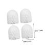 HOODANCOS 4pcs Toilet Brush Head Replacement Bathroom Cleaning Tools Brush for Bath Accessories view 2