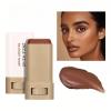 6 Colors Foundation Stick Serum Boosted Skin Concealer, Moisturizing Serum Lightweight Contour Foundation Face Stick for Women (02) view 2