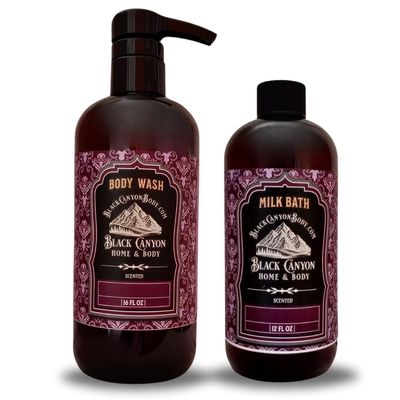 Black Canyon Vanilla Pumpkin Waffles Scented Body Wash & Milk Bath Set