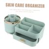ASAKKURA Makeup Organizer Rotating Cosmetic Storage Holder Multi-compartment Skincare Stand Smooth Textured Container for Vanity Bathroom Desk for Makeup Brushes Accessories view 3