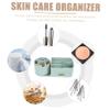 ASAKKURA Makeup Organizer Rotating Cosmetic Storage Holder Multi-compartment Skincare Stand Smooth Textured Container for Vanity Bathroom Desk for Makeup Brushes Accessories view 4