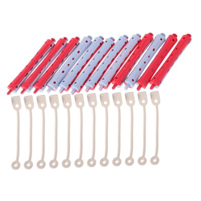 DECORNIJIA 12pcs Cold Wave Perm Rods for Hair Curling Hair Rollers Easy to Use Curling Rods