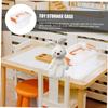 Alipis 5pcs Plastic Storage Boxes Multi-functional Desktop Organizer Box for Toys Office Makeup Portable Storage Container Lid view 2