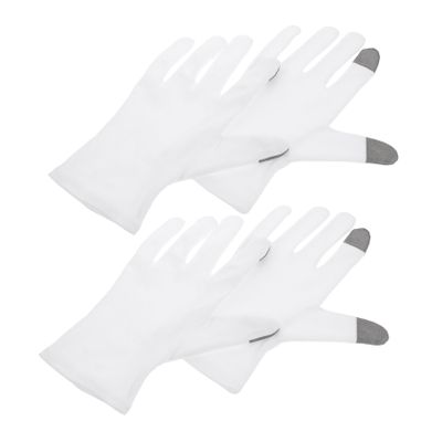 BATHVEVE 2pairs Overnight Gloves Men Cotton Spa Gloves Moisturizing Lotion for Dry Hands