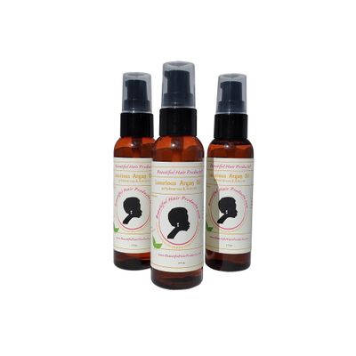 ARGAN HAIR OIL Luxurious - SISTERLOCKS Loc Styles Natural Hair (2 oz. pack 3)
