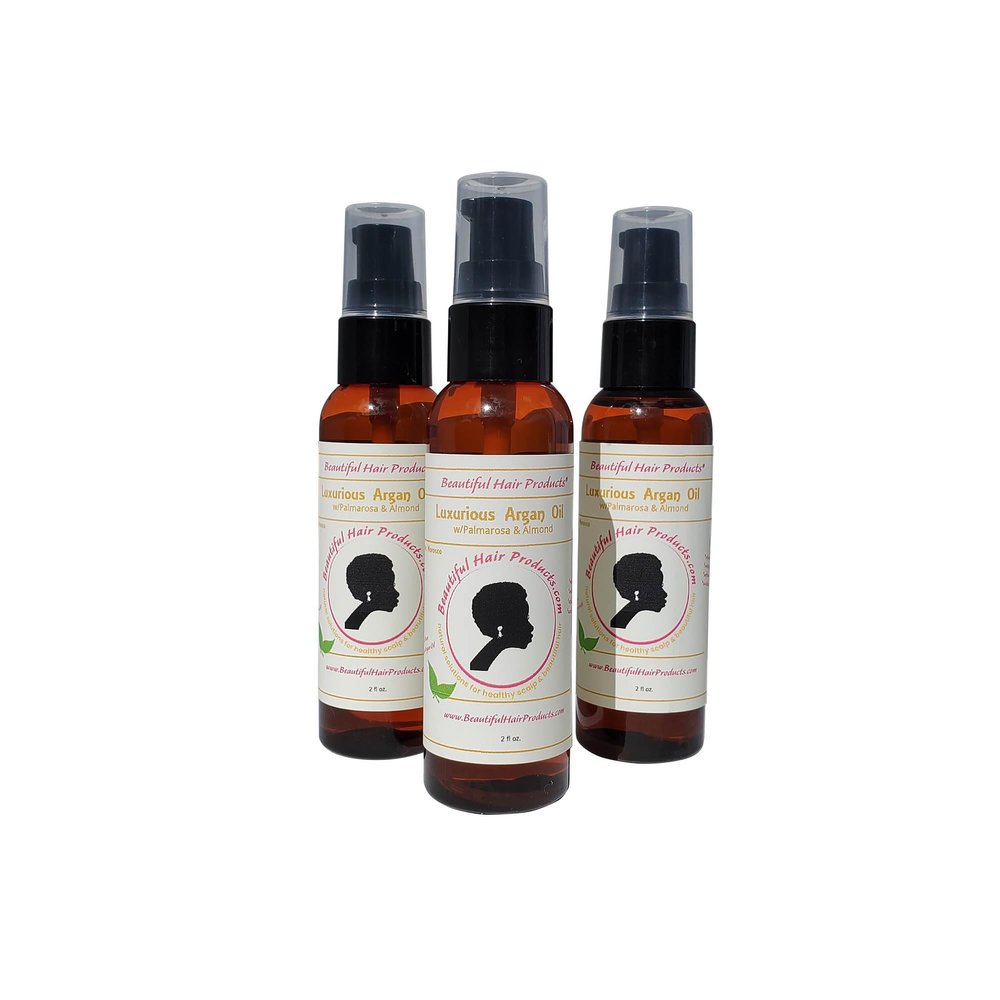 ARGAN HAIR OIL Luxurious - SISTERLOCKS Loc Styles Natural Hair (2 oz. pack 3)