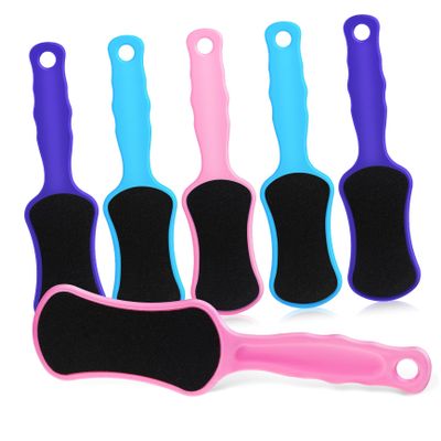 Baluue 6pcs Foot Files Double-Sided Dead Skin Remover Scrubber for Smooth Feet Lightweight Pedicure Tool for Callus and Dry Skin Care for Home Use