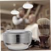 Ipetboom 1pc Lidded Stainless Steel Shaving Soap Bowl Foaming Container for Men Easy to Clean and Convenient for Personal Grooming view 4