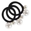 VICASKY 3pcs Hair Ties Chic Elastic Hair Bands for Women and Girls Seamless Beaded Ponytail Holders for Stylish Updos and Everyday Wear view 1