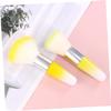 Healeved 2pcs Multifunction Makeup Brush for Nail Art Dust Removal Nail Powder Cleaner Professional Manicure Brush view 2