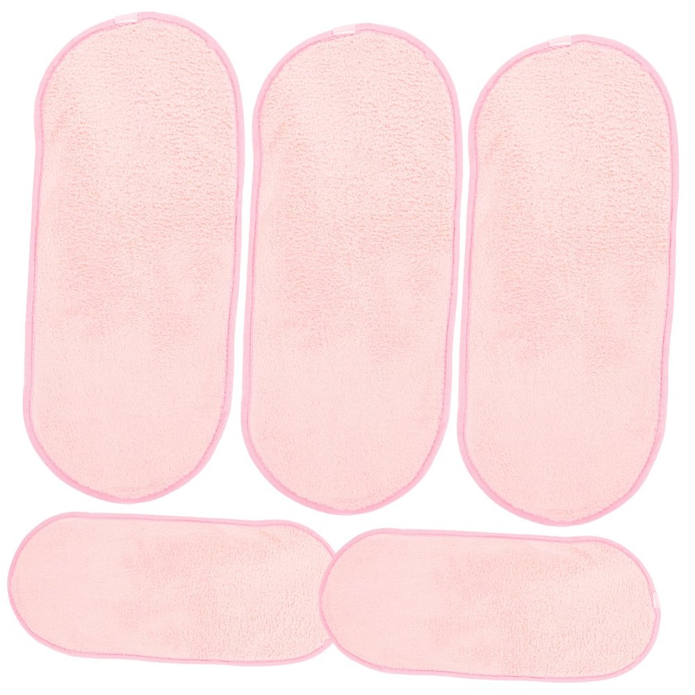 Abaodam Face Washcloths for Men Women 5 Pack Portable Face Cleaning Towels Makeup Removal Cloths Reusable Facial Towels
