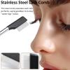 2 Pcs Eyelash Separator Brush - Compact Eyelash & Eyebrow Grooming Tool with Metal Teeth, Small Eyelash Comb view 2