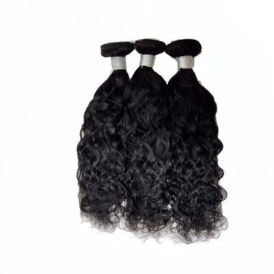 100% Brazilian Human Hair Bundles Natural Wave Wefts Weave Bundles Hair Extensions Double Weft 100g/Bundle Natural Color 1 Bundle (Natural Wave, 12inch)