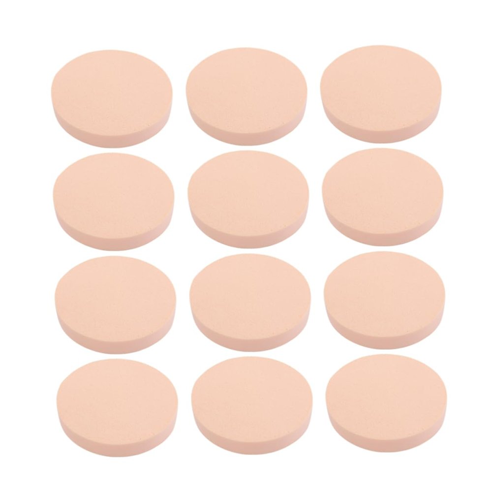 SHERCHPRY Powder Sponges 12pcs Cosmetic Wedges Sponges Dry Wet Face Puff Safe for All Skin Types